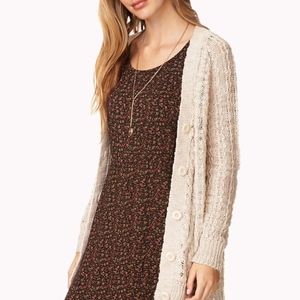 Tan Forever 21 cardigan